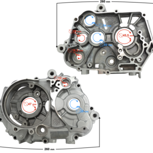 Zestaw karterów silnika DB125