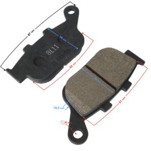 (HURT) Klocki hamulcowe tył BLADE R