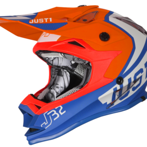Kask JUST1 J32 KIDS VERTIGO blue-fluo orange YL
