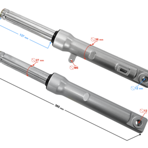 Amortyzatory przód bęben Tres
