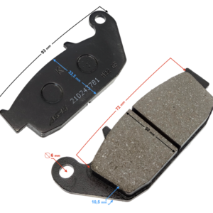 (HURT) Klocki hamulcowe tył VOGE 300R/300AC (292400017-0002)