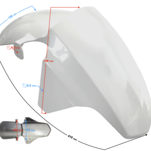 Błotnik Przód biały Active 50cc Euro 5
