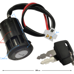 Stacyjka z końcówka żeńska 2 piny