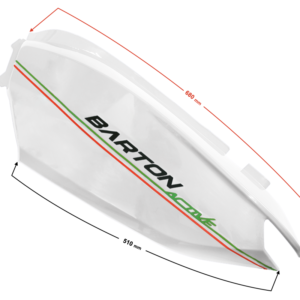 Obudowa tylna lewa (cz. tylna) biała Active 50cc Euro 5