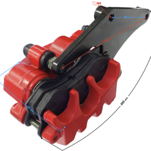 Zacisk hamulca przedniego czerwony do motocykla Hyper 125 E5