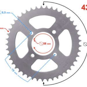 Zębatka tylna Moretti 45/428