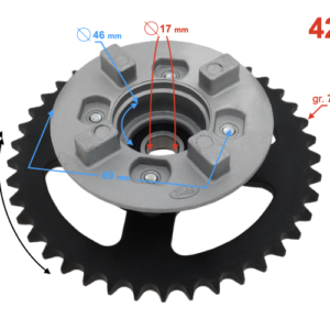 (HURT) Piasta koła tylnego do mototoroweru Ranger Classic