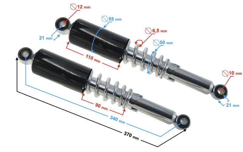 Amortyzatory tył Ranger Classic