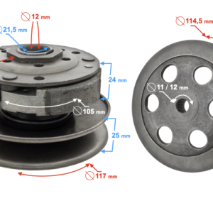 (HURT) Sprzęgło do skutera 4T Huragan 5