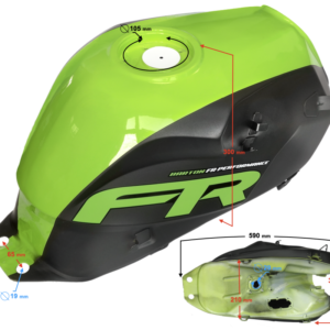 Zbiornik paliwa zielony do motoroweru FR 2