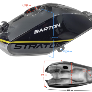 Zbiornik paliwa żółty Stratos 125