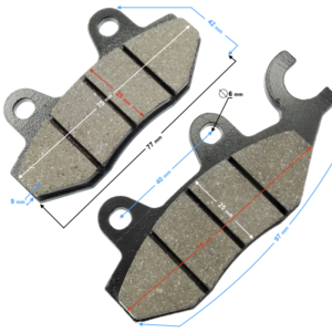 (HURT) Klocki hamulcowe prawy przód VOGE 300AC/300R (291710092-0001)