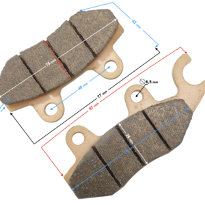 (HURT) Klocki hamulcowe przód lewe HISUN Sector 550 (P115000441110000)