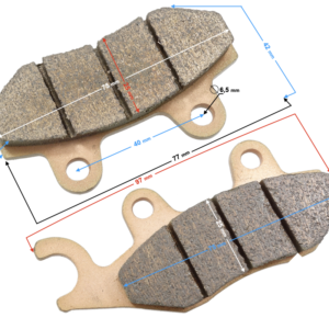 (HURT) Klocki hamulcowe przód prawe HISUN Sector 550 (P115000441210000)