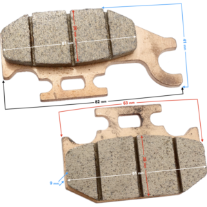 (HURT) Klocki hamulca postojowego HISUN Sector 550 (P115000443110000)