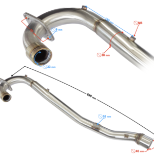 Kolektor tłumika NXT250 L