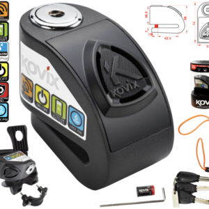 Blokada tarczy hamulcowej z alarmem KOVIX KD6 czarna