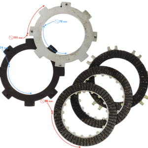 Komplet tarcz sprzęgłowych do Atv 110cc z przekładkami