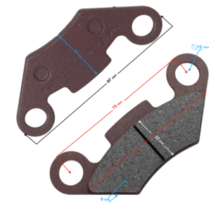 (HURT) Klocki hamulca tył ATV Raze 200