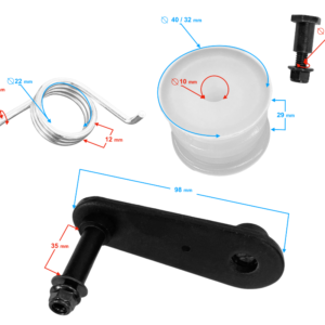 Napinacz łańcucha w wraz z rolką ATV Terrax