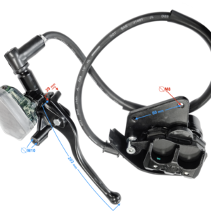 (HURT) Kompletny zestaw hamulcowy przód Cafe Racer 50