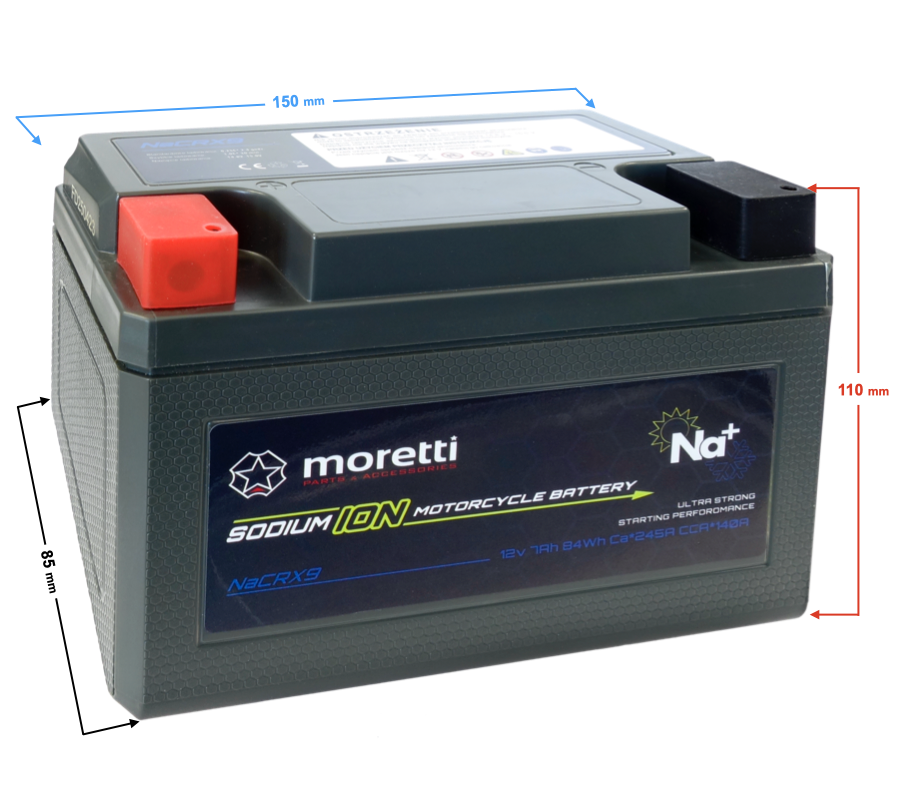 Akumulator Moretti NaCRX9 sodowo jonowy
