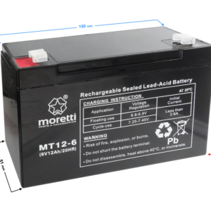Akumulator Moretti UPS MT12-6