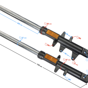 Amortyzatory przód GT 125