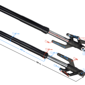 Amortyzatory przód kpl VOGE 300AC (310450683-0001, 310460658-0001)