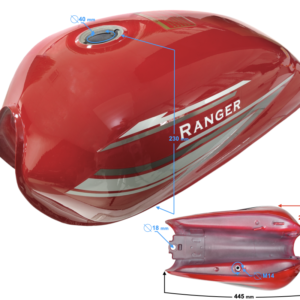 Zbiornik paliwa czerwony Ranger Classic E5