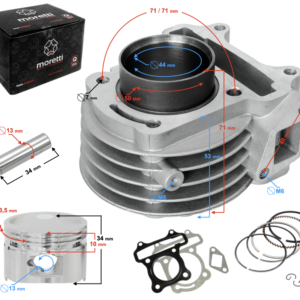Cylinder Moretti do skutera 4T 60cc 139QMB