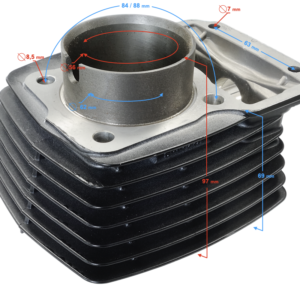 Cylinder (Pusty) 125cc do motocykla Cafe Racer