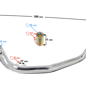 (HURT) Dźwignia nożna hamulca tylnego do motoroweru Sprint 2