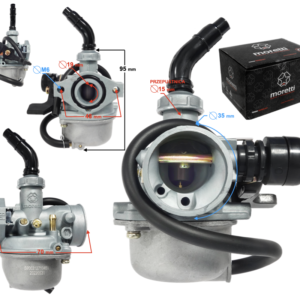 Gaźnik Moretti PZ19, 110cc 4T, p.15mm, ssanie na dźwignię