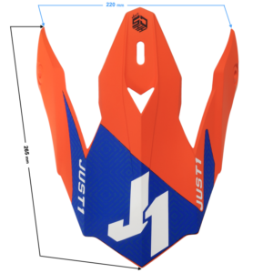 Daszek kasku JUST1 J18 PEAK VERTIGO blue white fluo orange