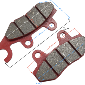 (HURT) Klocki hamulcowe przednie do motoroweru TZR50N