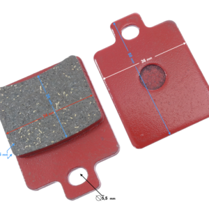 Klocki hamulcowe przednie do skutera