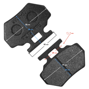 (HURT) Klocki hamulcowe tył ATV Terrax