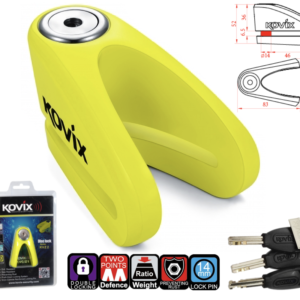 Blokada tarczy hamulcowej KOVIX KVZ2 żółta