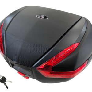 Kufer Moretti, MR-898, 47l, czarny, czerwony odblask