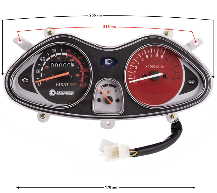 Licznik Falcon 125cc na wtrysk