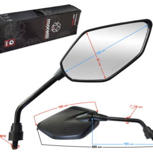 Lusterka R+R do motocykla  (średnica gwintu 10mm) z homologacją