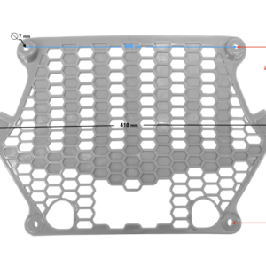 Obudowa - siatka obudowy przedniej, grafit  Braver 300