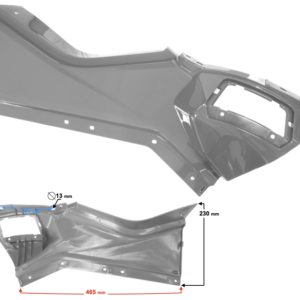 Obudowa boczna prawa, grafit  Braver 300