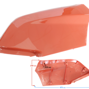 Obudowa boczna zbiornika paliwa prawa, czerwona  Braver 300