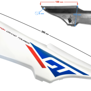 Obudowa boczna lewa cz.2 biała GT 125
