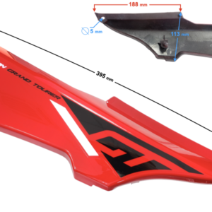 Obudowa boczna lewa cz.2 czerwona GT 125