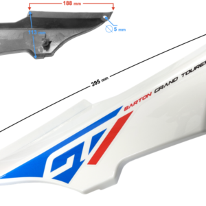 Obudowa boczna prawa cz.2 biała GT 125