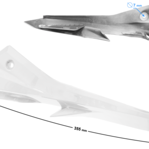 Obudowa reflektora lewa cz. 3 biała GT 125