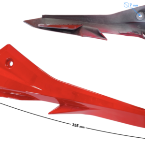 Obudowa reflektora lewa cz. 3 czerwona GT 125